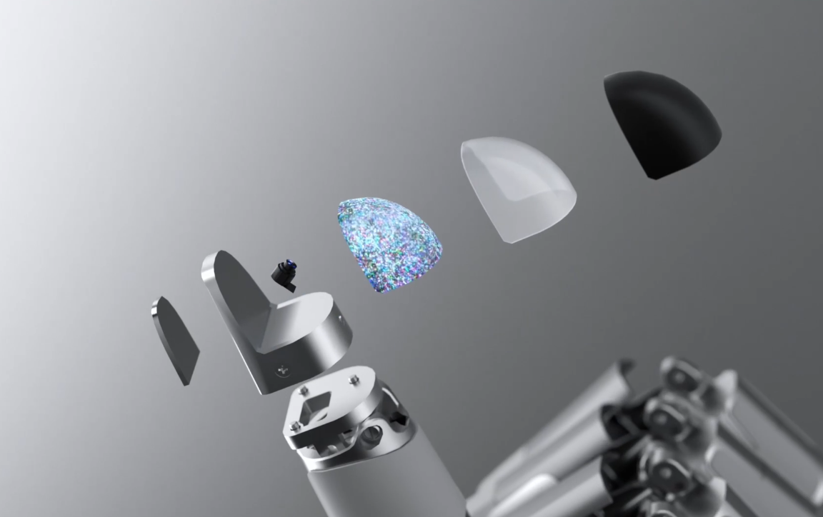 Daimon Robotics DM-Tacの視覚型触覚センサー構造イメージ